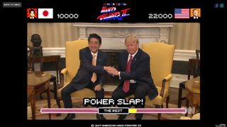 Trump’s violent handshakes have been turned into a video game